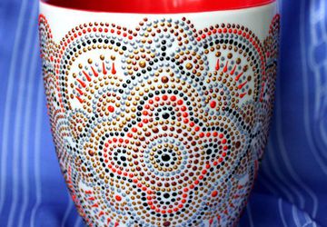 Декорируем чашку точечной росписью!