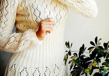 Платье- туника вязаное " Зимняя Красавица "