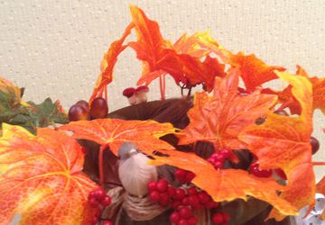 Декоративный осенний венок