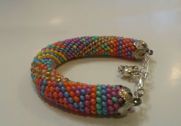 Браслет "Бисерный пэчворк"