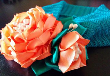 Повязка на голову "Золотая осень"