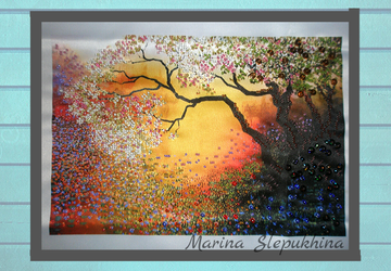 Картина бисером "Т. Дюббельман. Туманное утро"