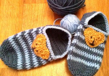 Тапочки-следочки для малыша