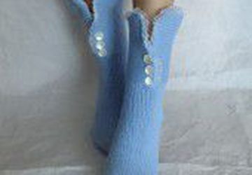 Носки-домашняя обувь с кружевом