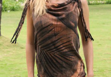 Майка с пальмовым принтом