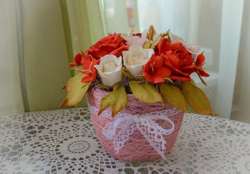 Цветочная феерия!Декоративная композиция.