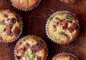 Кексы с беконом