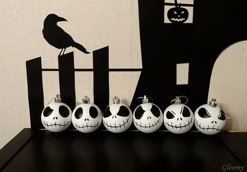 Новогодняя игрушка, шарик на ёлку Джек Скеллингтон