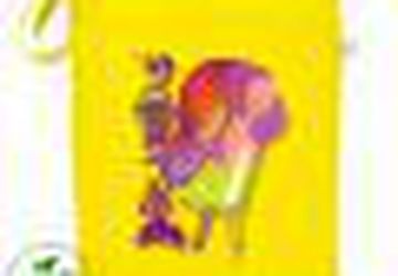 Яркая эко-сумка с иллюстрацией "Хамелеон"