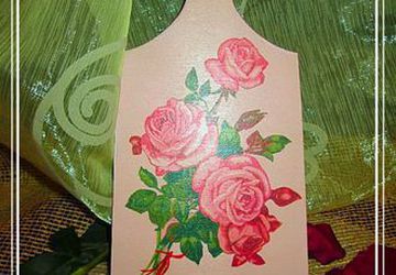 Досочка декоративная "Розы"