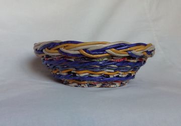 Конфетница плетеная "Цветное настроение", №10