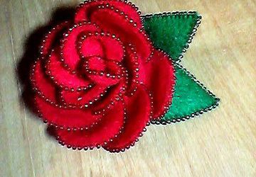Брошь "Роза"