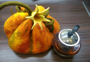 Грелка на чайник - Тыква