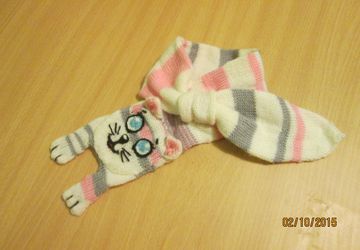 Шарф-котенок свяжу на заказ