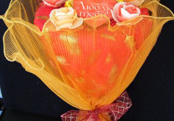 Букет из мягких игрушек "Люблю тебя!"