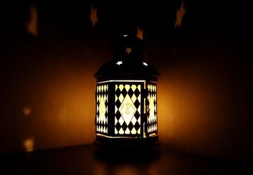 Витражный фонарик (подсвечник) Ромбы
