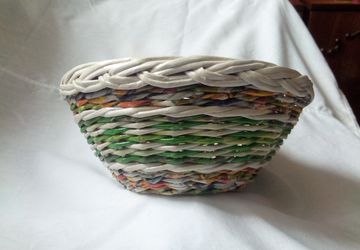 Конфетница плетеная