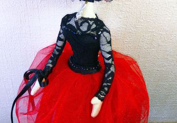 Интерьерная кукла-тряпиенс "Балерина"