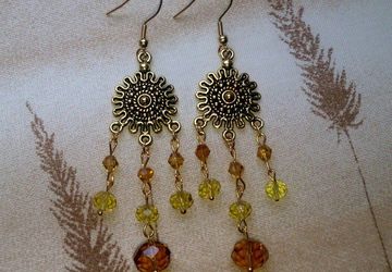 Серьги "Золото степей"