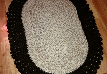 Ковёр из пряжи