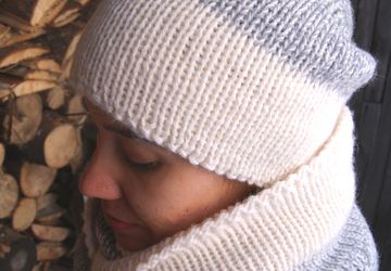 Шапка и снуд двойные