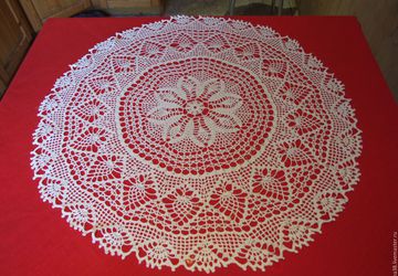 Мини-скатерть вязаная1