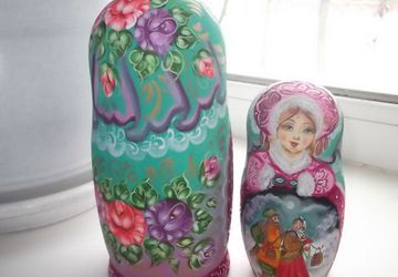Матрешка "Снегурочка " высота 18 см