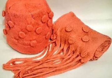 Комплект шапочка и шарфик