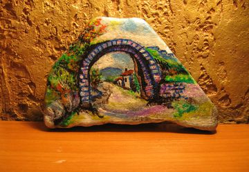 миниатюры на камнях