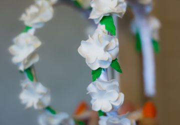 Ободок белый