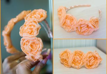 Ободок персиковый