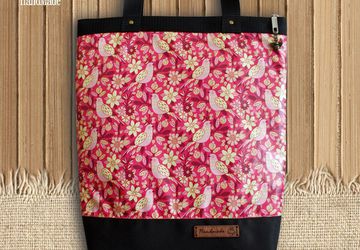 Текстильная сумочка шоппер "Птицы".