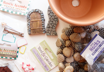 Волшебный сказочный дом из горшка для растений.