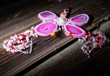 Ожерелье ручной работы "Воспоминание о лете"