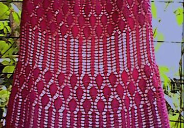 Юбка летняя *фуксия* бох-стиль