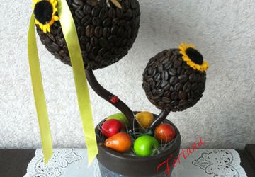 кофейный топиарий "Подсолнушек"