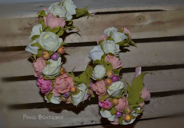 Ободок" В цвете пастели"