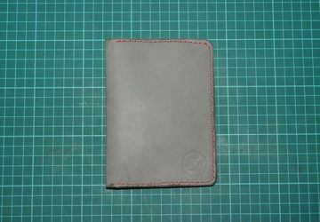 Холдер для автодокументов серого цвета