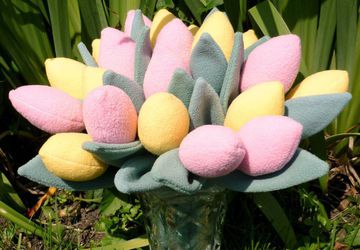 Тюльпан из флиса