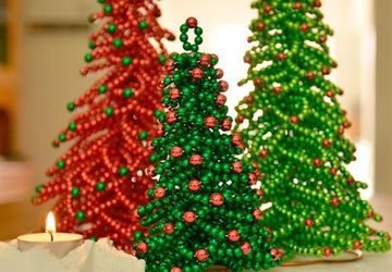 Елка из бисера мастер класс