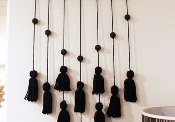 Шикарное панно из кисточек своими руками