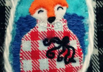 Брошка "Рыжий Лис"