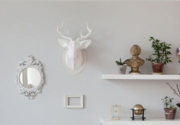 Набор для склейки головы белого оленя из бумаги