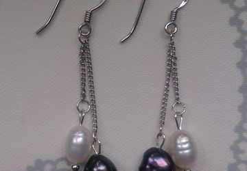 Серьги "День-ночь"