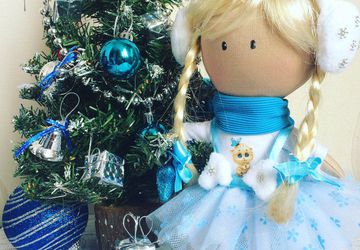 Интерьерная кукла Снежинка