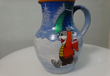 Новогодний кувшин —ваза.