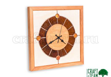 Часы настенные с витражом Тиффани - 2