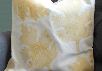 Как по-осеннему украсить подушку