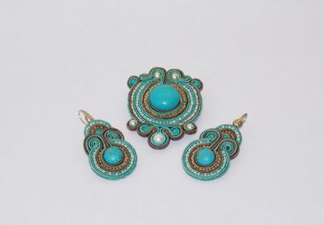 комплект в бирюзовых тонах