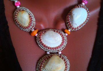 Колье Шум моря из морских ракушек